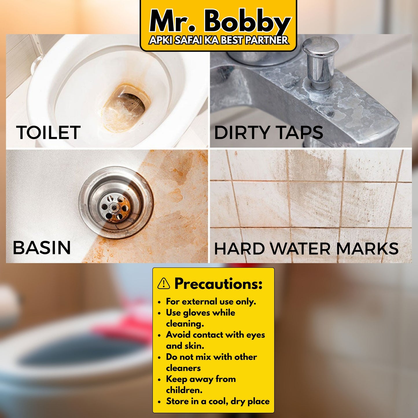 Toilet Cleaner – 500ml | Powerful Tile & Bathroom Cleaner