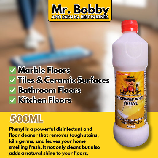 Perfumed White Phenyl – 500ML | Cleaner with Long-Lasting Fragrance